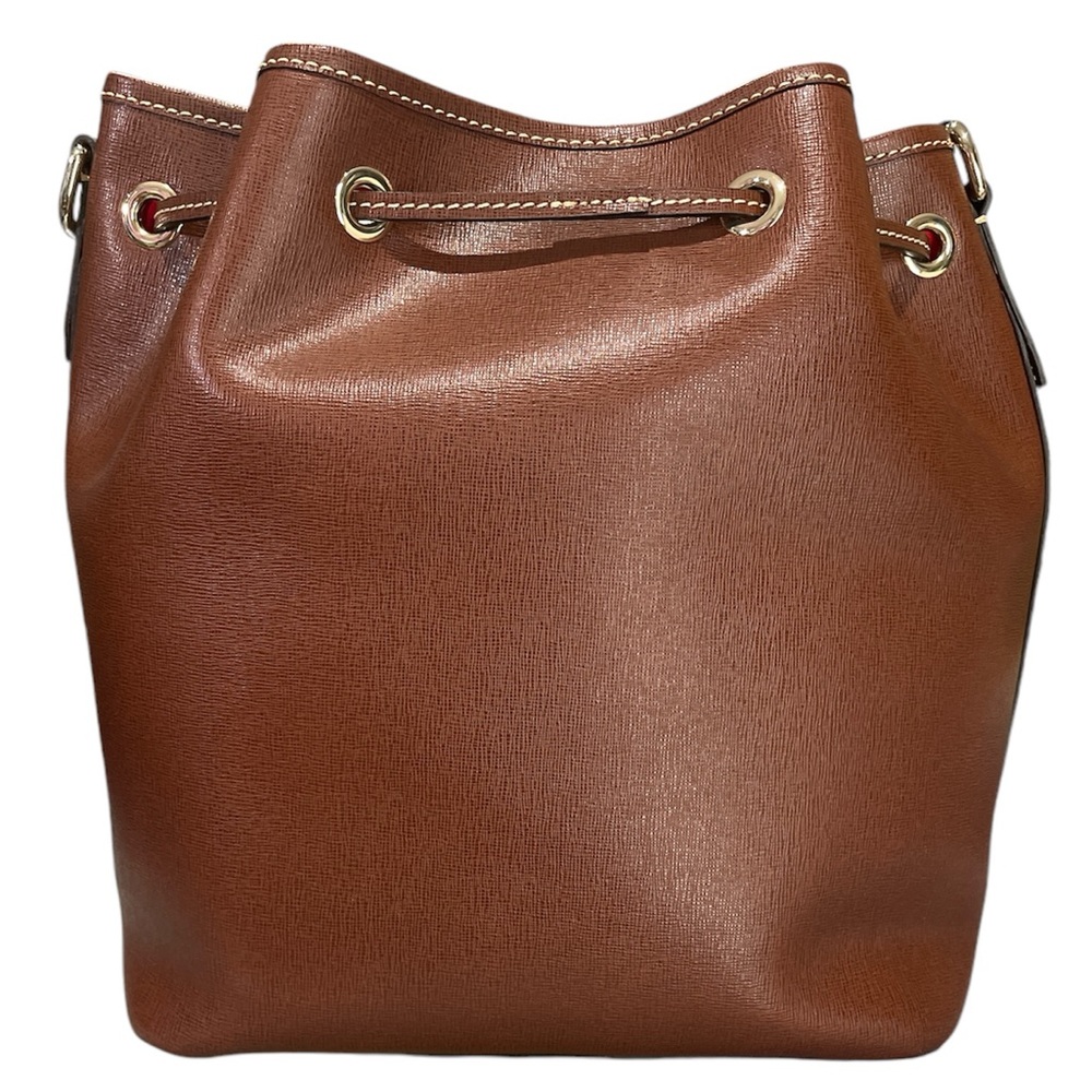 Dooney & Bourke Saffiano Leather Drawstring Bucket Bag   0131 - Picture 6 of 12